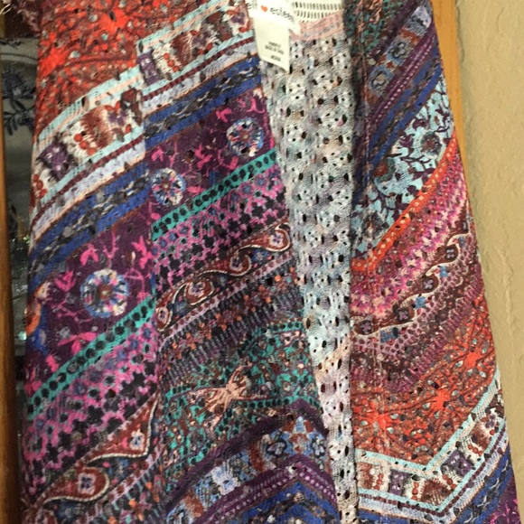 Crochet open drape vest - Picture 2 of 6